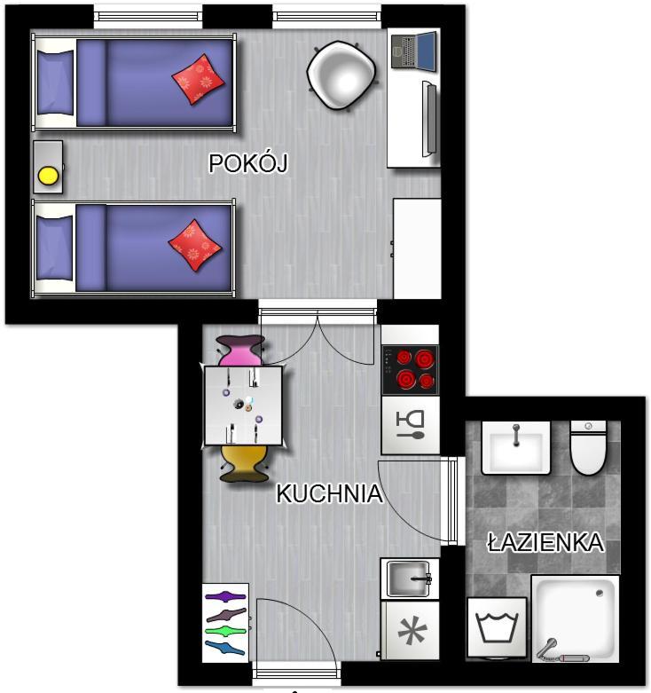 Apartament 100M Od Morza Sopot Bagian luar foto